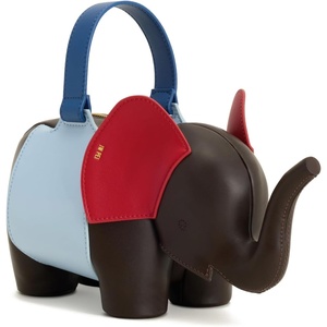 image:imageJW PEI Womens Claire Elephant Shaped HandbagDark BrownBlue