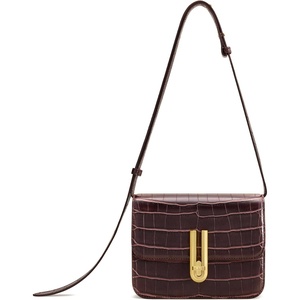 image:imageJW PEI Womens Evania Lock Pebbled Shoulder BagBurgundy Croc