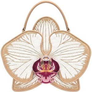 image:imageJW PEI Womens Flora Orchid Shaped Top Handle BagChampagne