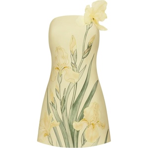 image:imageJW PEI Womens Floral Printed Mini DressYellow