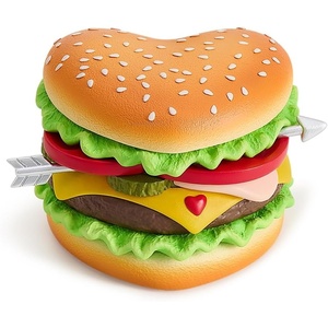 image:imageJW PEI Womens Heart Burger Novelty Clutch BagMulticolor