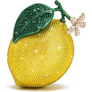 image:imageJW PEI Womens LemonInspired Rhinestone ClutchYellow