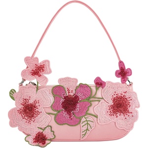 image:imageJW PEI Womens Leona Bead Embellished Shoulder BagPink