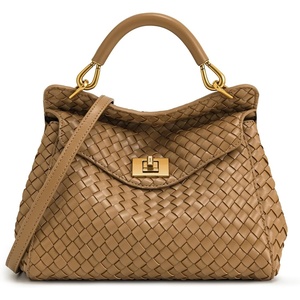 image:imageJW PEI Womens Lucia Classic Top HandbagWoven Brown