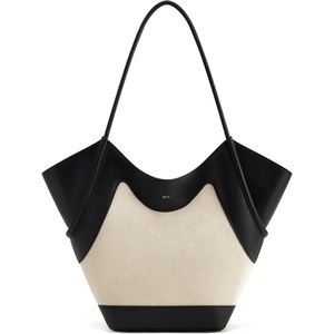 image:imageJW PEI Womens Maribel Woven Panel Tote BagBlack