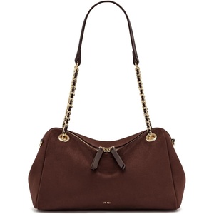 image:imageJW PEI Womens Mireya Faux Suede Chain Shoulder BagDark Brown