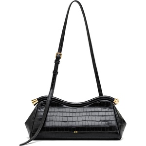 image:imageJW PEI Womens Naomi Satin Curved Shoulder BagBlack Croc