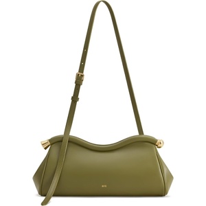 image:imageJW PEI Womens Naomi Satin Curved Shoulder BagOlive Green