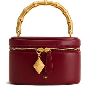 image:imageJW PEI Womens Natalie Metal Geometric Pendant Handle BagBurgundy