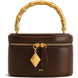 image:imageJW PEI Womens Natalie Metal Geometric Pendant Handle BagDark Brown