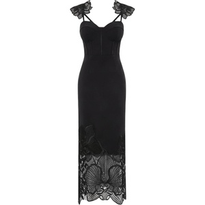 image:imageJW PEI Womens Orchid Embroidered Corset DressBlack