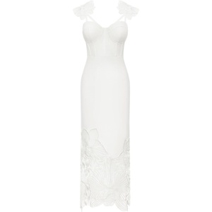 image:imageJW PEI Womens Orchid Embroidered Corset DressWhite