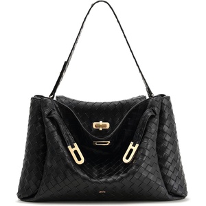 image:imageJW PEI Womens Rhea Large Shoulder BagBlack Woven