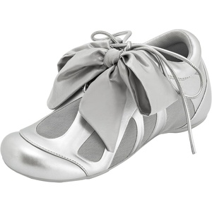 image:imageJW PEI Womens Rosie Bow Tie Low Top SneakersSilver