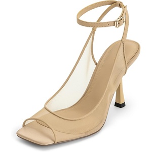 image:imageJW PEI Womens Serenity Open Toe Mesh Slingback SandalsKhaki