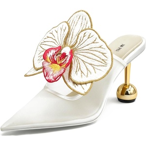 image:imageJW PEI Womens Sofia Orchid Sphere Heel MulesWhite