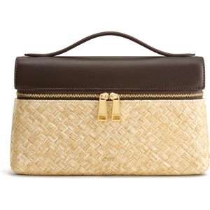 image:imageJW PEI Womens Thea Top Handle BagBrown Faux Straw