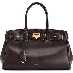 image:imageJW PEI Womens Ziva Metal Lock Decoration Tote BagDark Brown
