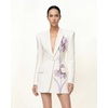 image:imageJW PEI Womens Iris Embroidery Hourglass BlazerWhite