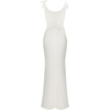 image:imageJW PEI Womens 3D Floral Appliqu Satin DressWhite