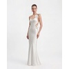 image:imageJW PEI Womens 3D Floral Appliqu Satin DressWhite