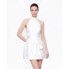 image:imageJW PEI Womens 3D Floral Halter Mini DressWhite