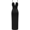 image:imageJW PEI Womens 3D Floral Strappy Maxi DressBlack