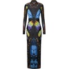 image:imageJW PEI Womens Butterfly Mesh Maxi DressMulticolor