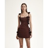 image:imageJW PEI Womens Elaina Rosette Applique Mini DressChocolate Brown