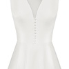 image:imageJW PEI Womens Front VNeck Pleated Midi DressWhite