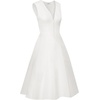 image:imageJW PEI Womens Front VNeck Pleated Midi DressWhite