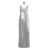 image:imageJW PEI Womens Heisey Sequinned Rosette Maxi DressSilver