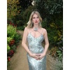 image:imageJW PEI Womens Heisey Sequinned Rosette Maxi DressSilver