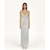 image:imageJW PEI Womens Heisey Sequinned Rosette Maxi DressWhite