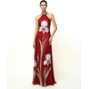 image:imageJW PEI Womens Iris Floral Print Halter Maxi DressRuby