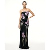 image:imageJW PEI Womens Iris FloralAppliqu Strapless Maxi DressBlack