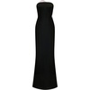 image:imageJW PEI Womens Iris FloralAppliqu Strapless Maxi DressBlack