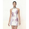 image:imageJW PEI Womens Jeweled Halter Iris Motif DressWhite