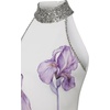 image:imageJW PEI Womens Jeweled Halter Iris Motif DressWhite
