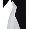 image:imageJW PEI Womens Monochrome Paneled LongSleeve Maxi DressBlack