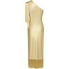 image:imageJW PEI Womens One Shoulder Fringe Midi DressChampagne