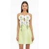 image:imageJW PEI Womens Orchid Embroidered Halter Mini DressLight Green