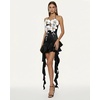 image:imageJW PEI Womens Orchid Embroidered Ruffle Hem Mini DressBlack