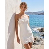image:imageJW PEI Womens Orchid Trim Strapless Mini DressWhite