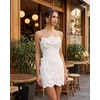 image:imageJW PEI Womens Orchid Trim Strapless Mini DressWhite