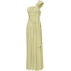 image:imageJW PEI Womens Ruched OneShoulder Maxi Dress with Trailing SashGreen