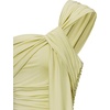 image:imageJW PEI Womens Ruched OneShoulder Maxi Dress with Trailing SashGreen