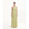 image:imageJW PEI Womens Ruched OneShoulder Maxi Dress with Trailing SashGreen