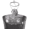 image:imageJW PEI Womens Sequinned Halter Mini DressSilver
