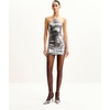 image:imageJW PEI Womens Sequinned Halter Mini DressSilver